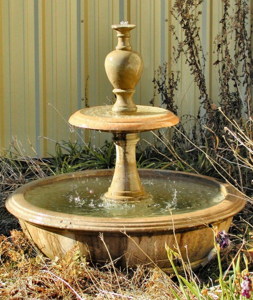 Anderson Fountain With Urn In Large Basin